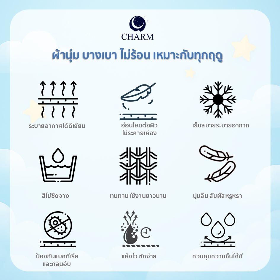 ผ้าห่มนวม 150×200 ซม. CHARM ลาย LAZY CAT คอลเลคชั่น DREAMY_2